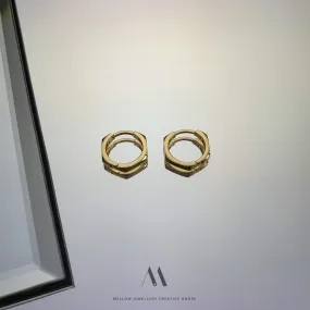 14k Solid gold earrings E3/Au12