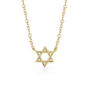 14k Solid Star of David