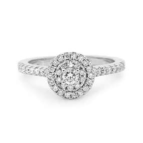 18ct White Gold Round Brilliant Cut Diamond Ring