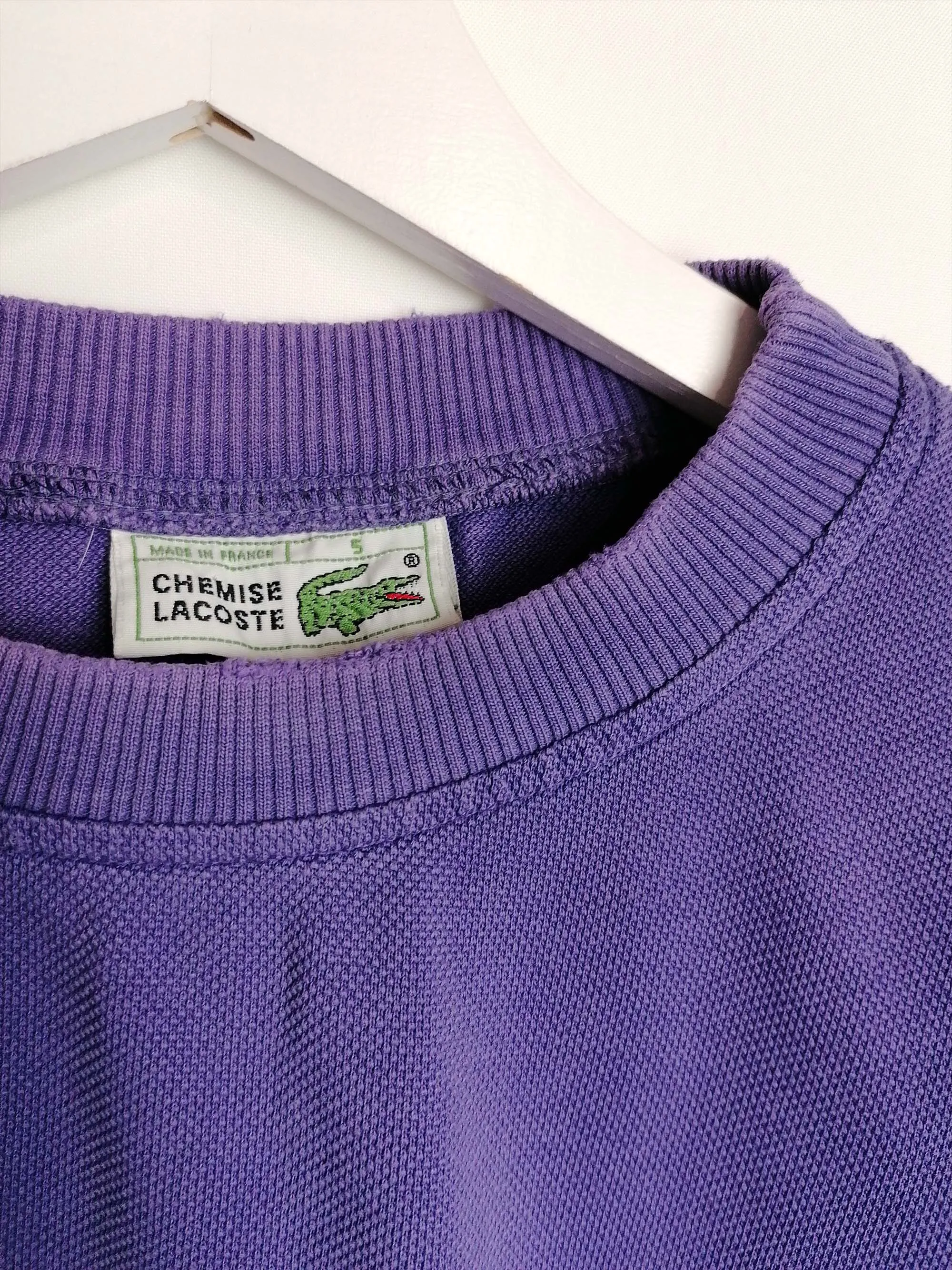 80's 90's CHEMISE LACOSTE Sweatshirt Golf Embroidery -size M-L