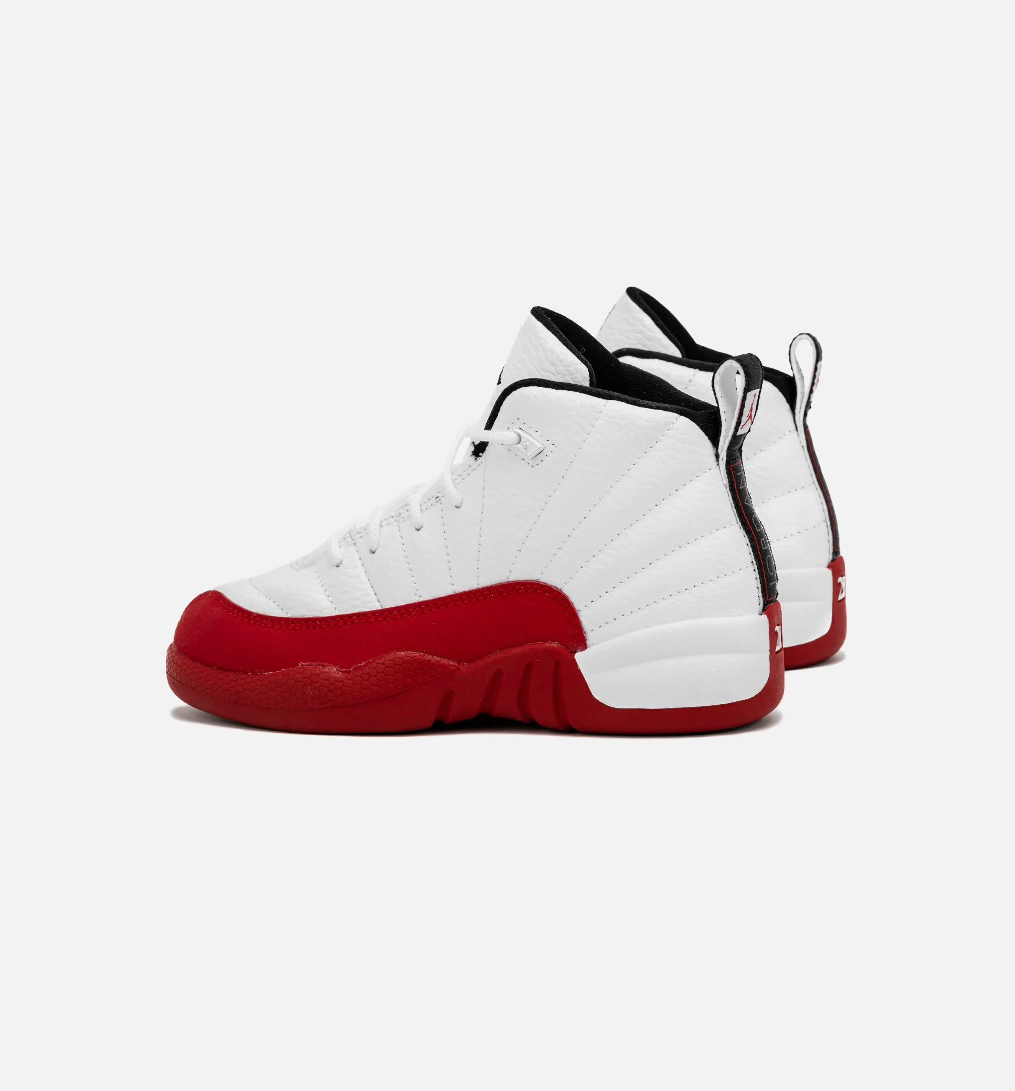 Air Jordan 12 Retro Cherry Preschool Lifestyle Shoe - Cherry/White