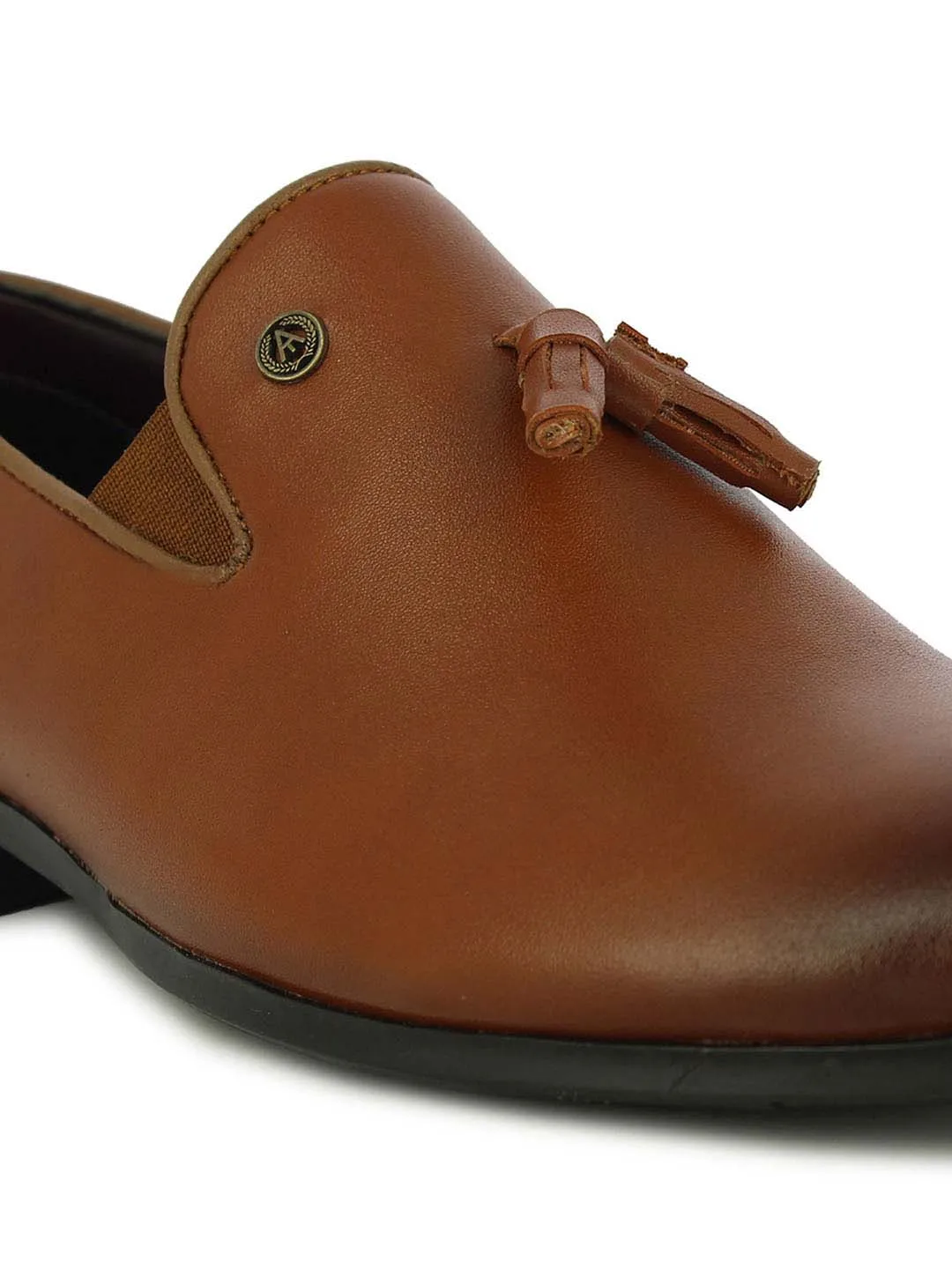 Alberto Torresi Evan Men's Tan Tassel Slip-Ons