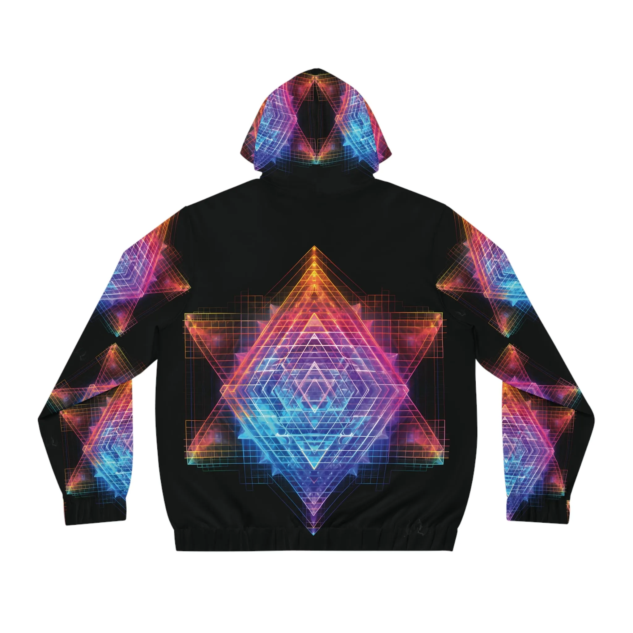 Alchemystics Sri Yantra by Meta Zen - Unisex Zip Up Hoodie (AOP) v3.5