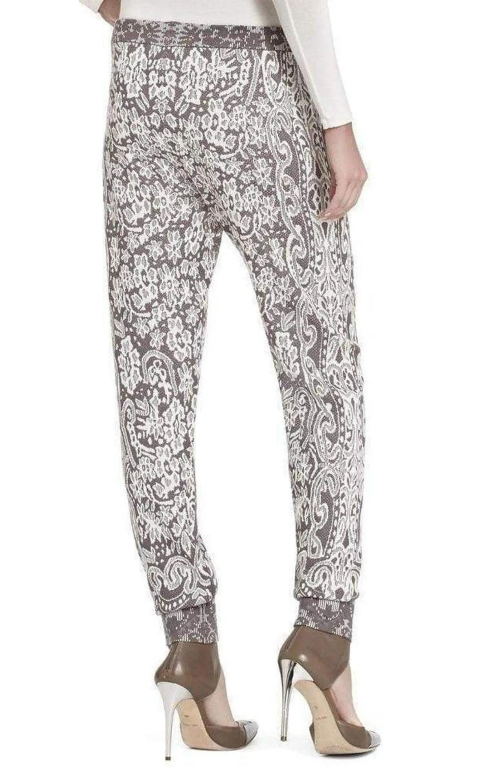 Alder Relief Jacquard Lace Silk Blend Sweat pant