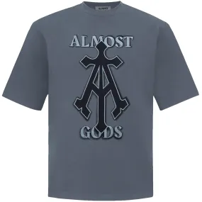 ALPHA CROSS SPRAY PAINT TEE (GREY)