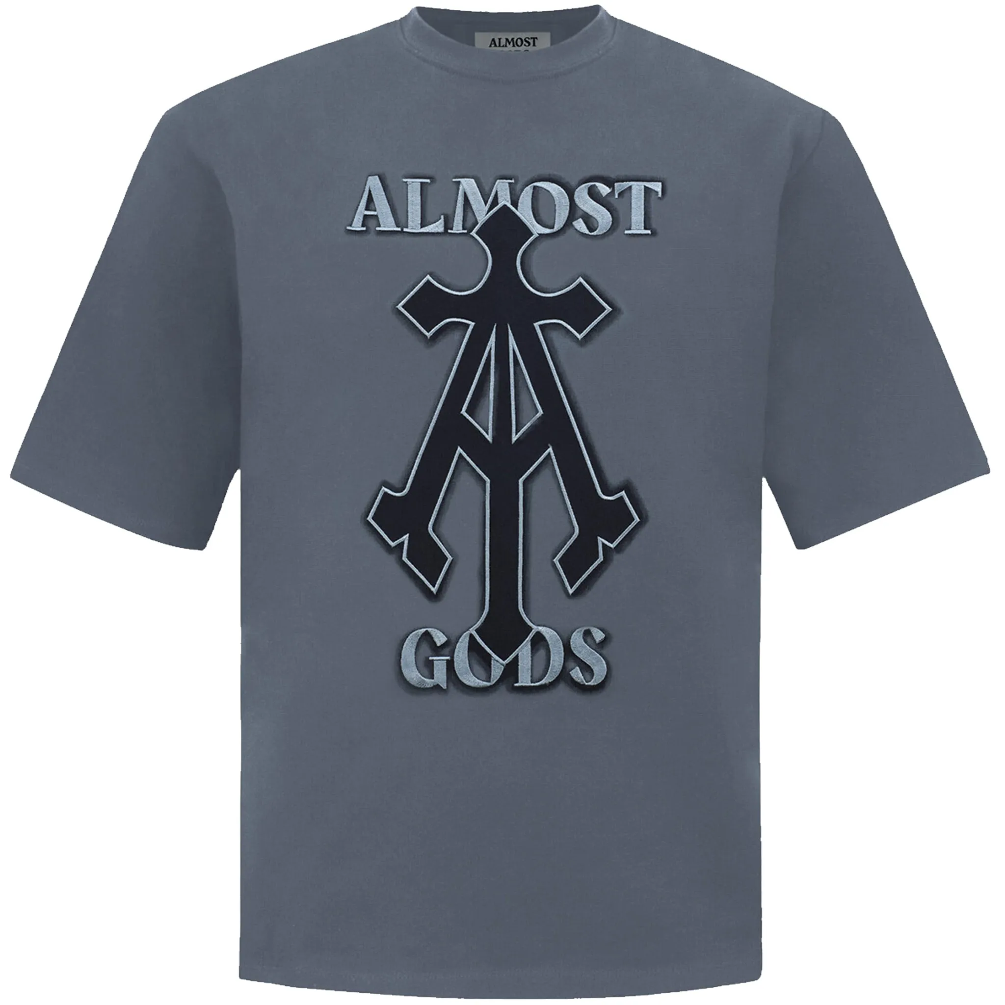 ALPHA CROSS SPRAY PAINT TEE (GREY)