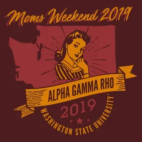 Alpha Gamma Rho Washington State Mom's Weekend Design