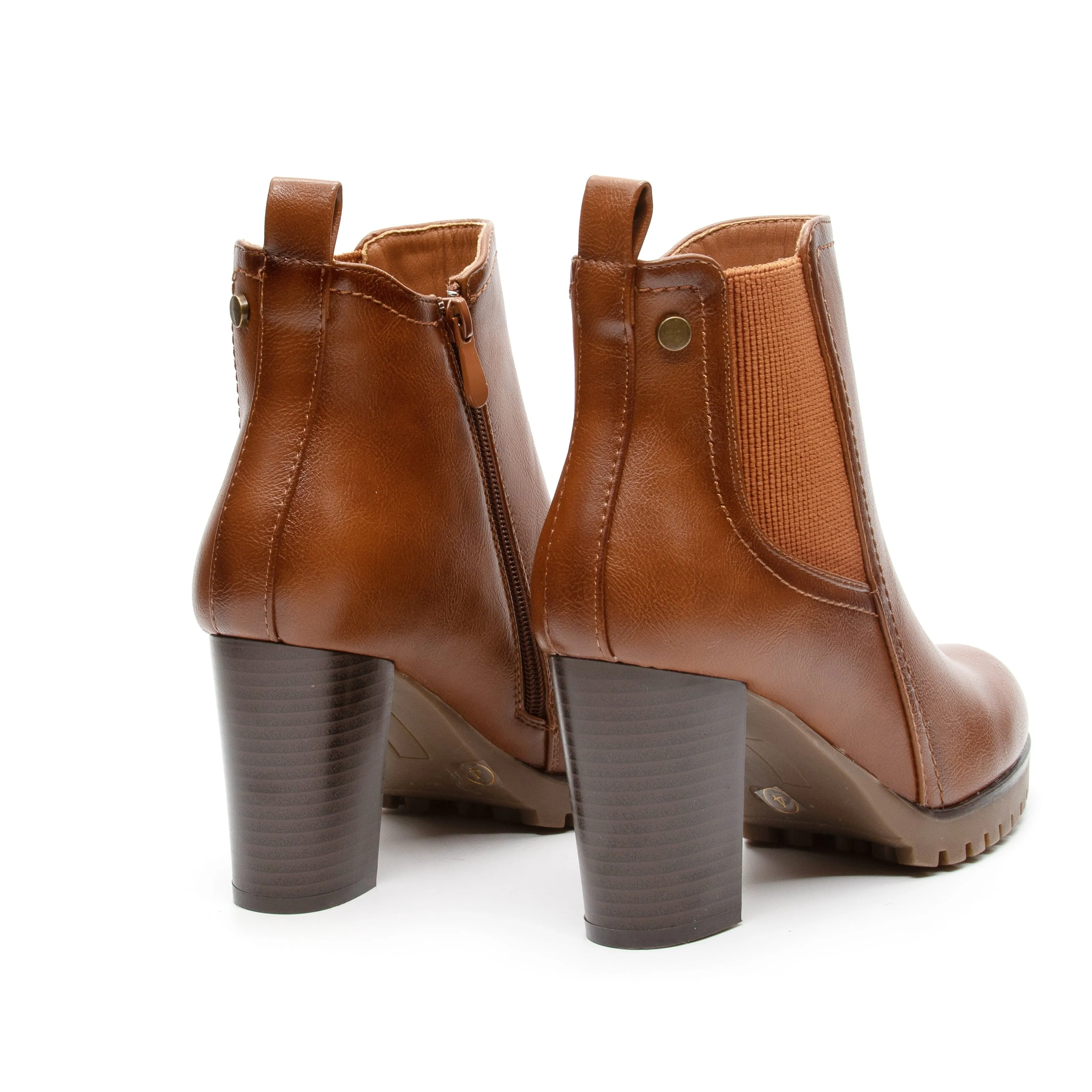 Ankle Stretchy Solid Color Boots