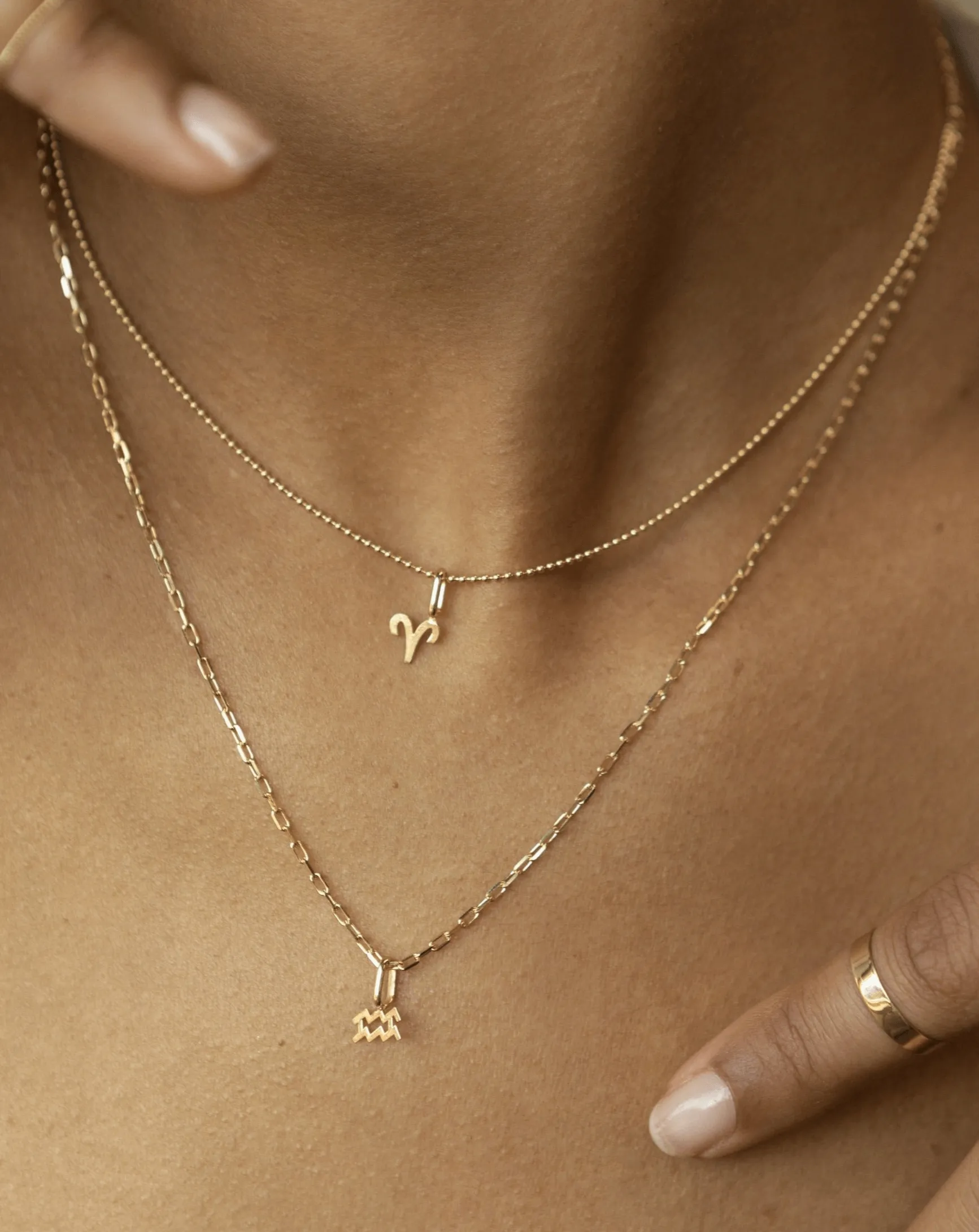 Aries Zodiac Charm - 10k Solid Gold