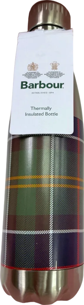 Barbour Classic Tartan Thermally Insulated Water Bottle One Size