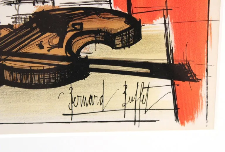 Bernard Buffet 'Homage To Dufy' Modern Lithograph