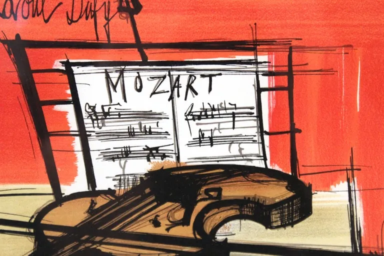 Bernard Buffet 'Homage To Dufy' Modern Lithograph