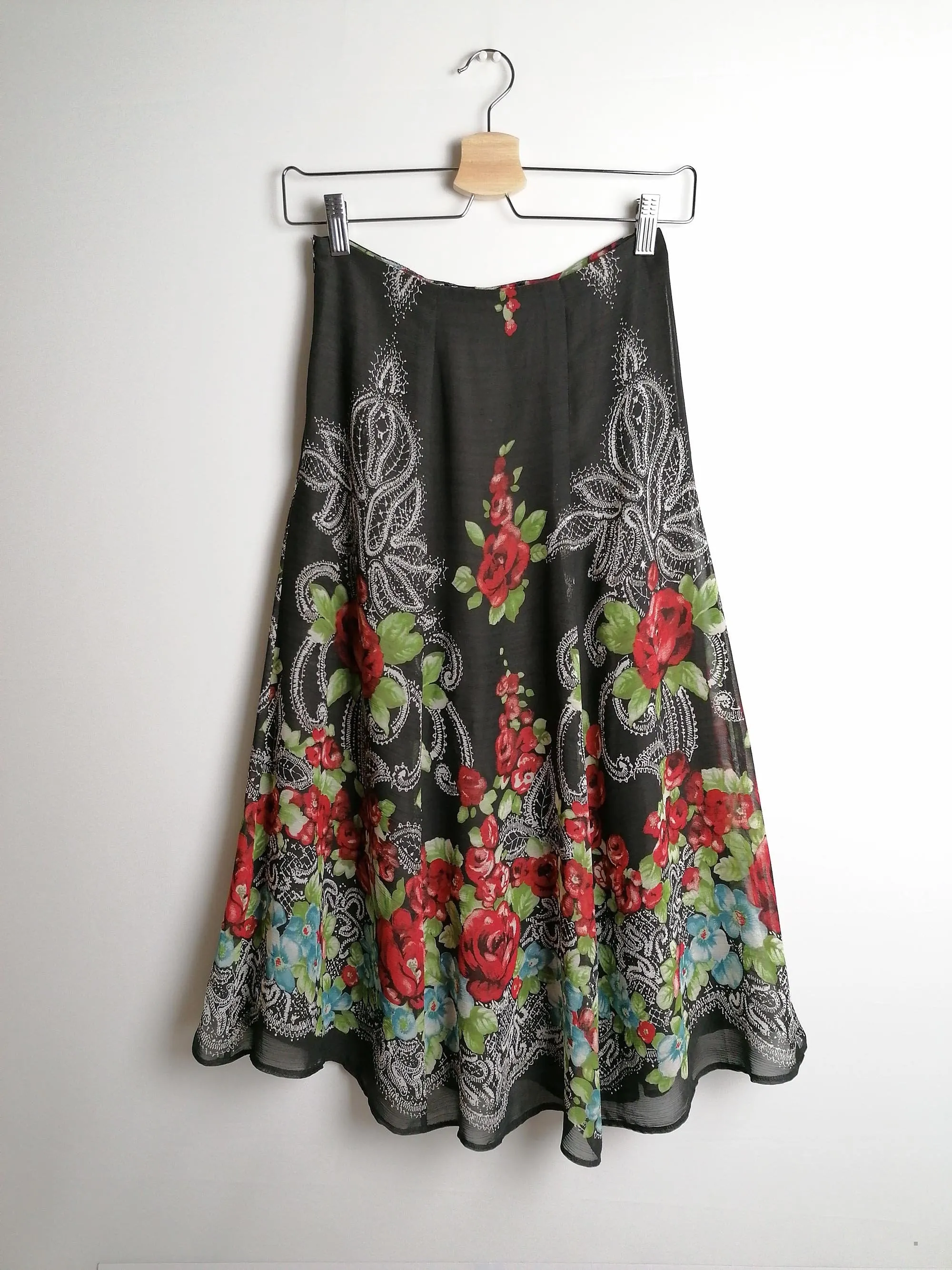 BETTY BARCLAY High Waist Full Skirt - size S / 36