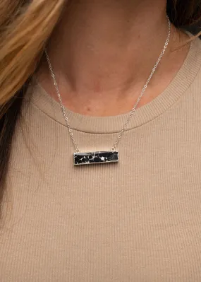 Black Bar Necklace