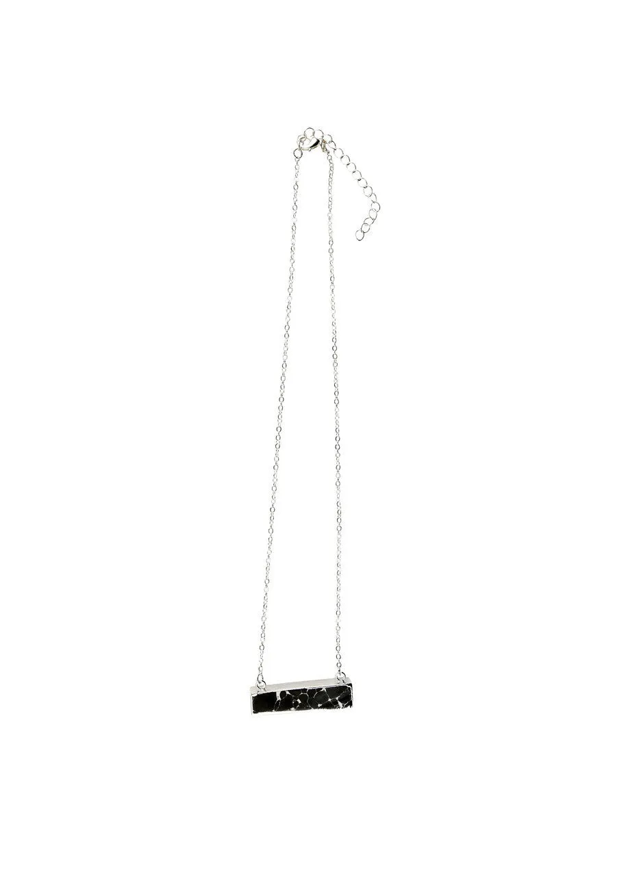 Black Bar Necklace