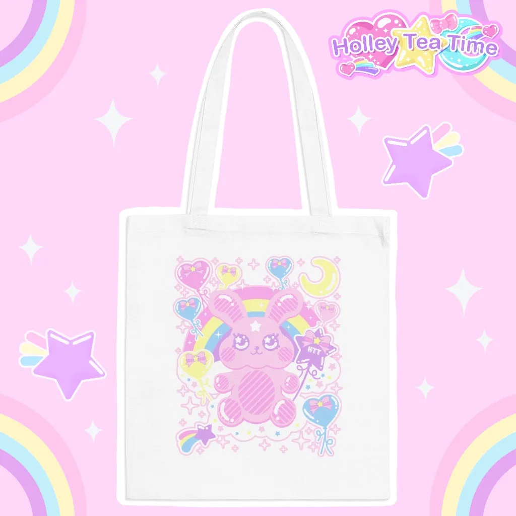 Bubblegum Bunny Cotton Tote Bag