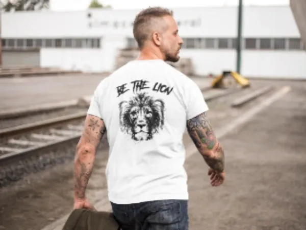 Bulldogs Basic T-Shirt Unisex Rückendruck/Be The Lion