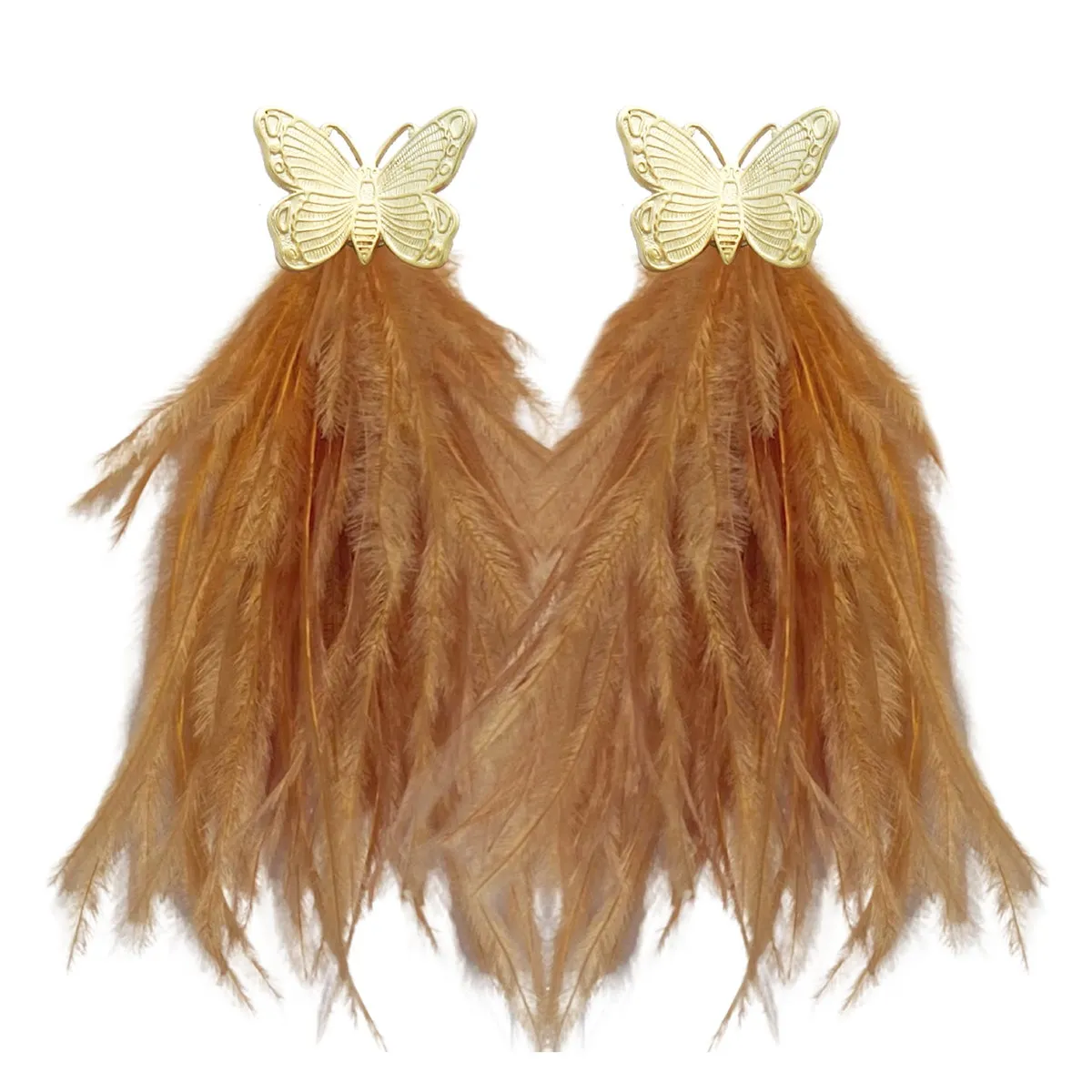 Butterfly Feather Earrings