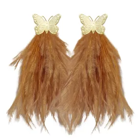 Butterfly Feather Earrings