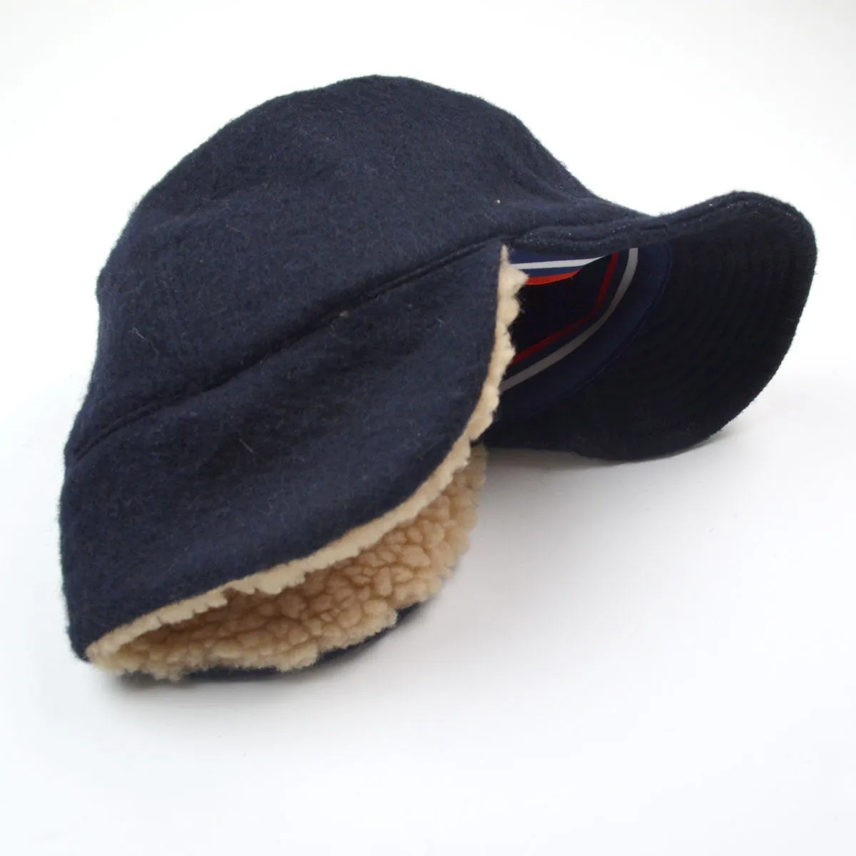 cableami - Army Shaggy Cloth Cap - Navy