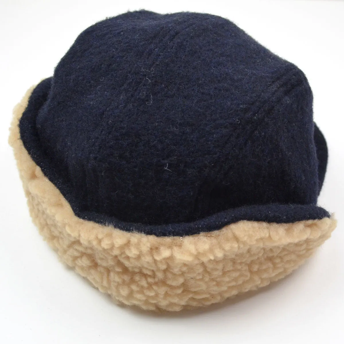 cableami - Army Shaggy Cloth Cap - Navy