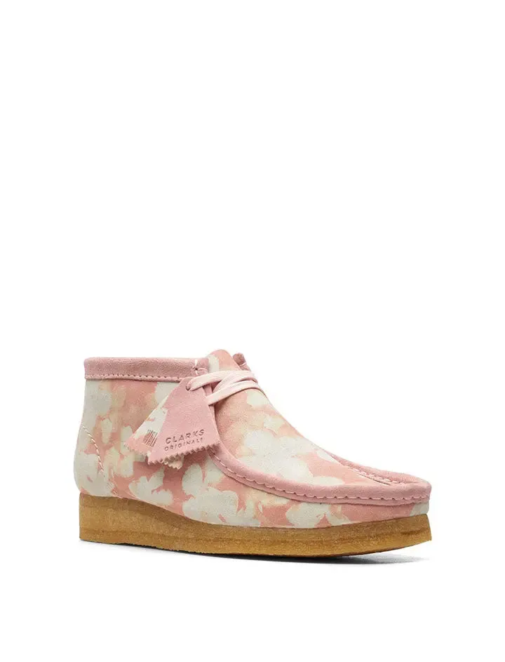 Clarks Originals Wallabee Boot Pink Floral