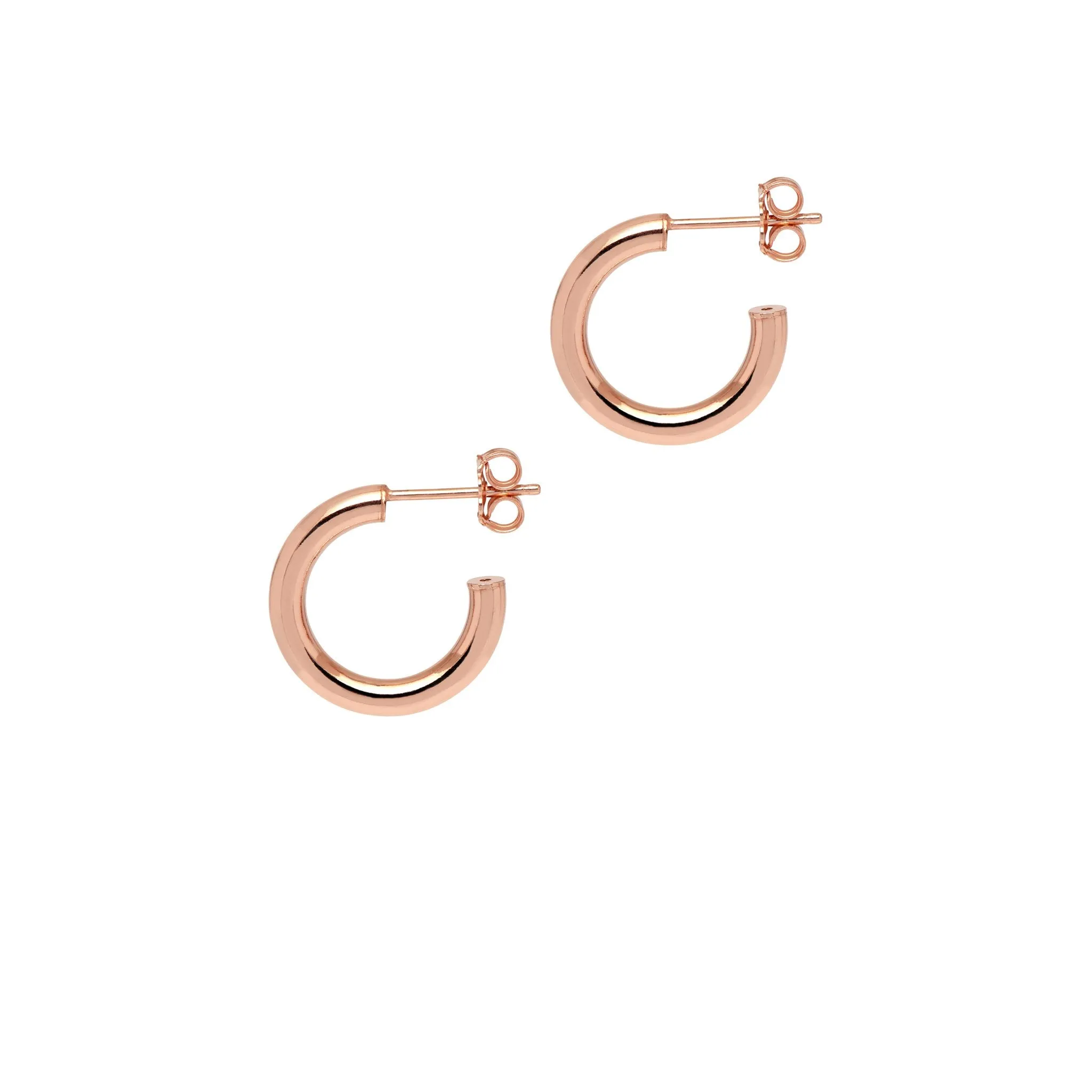 Classic Tube-Shaped 'Napoli' Hoop Earrings