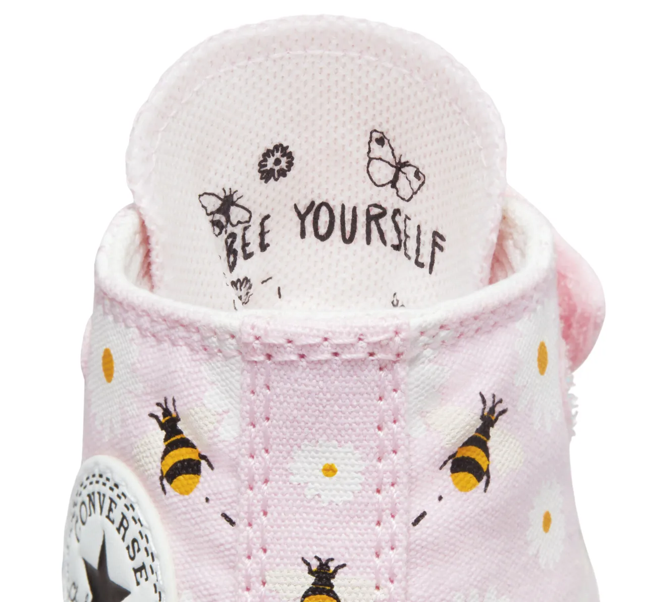 Converse Chuck Taylor All Star Easy-On Bees A01620C pink white black high canvas shoe 