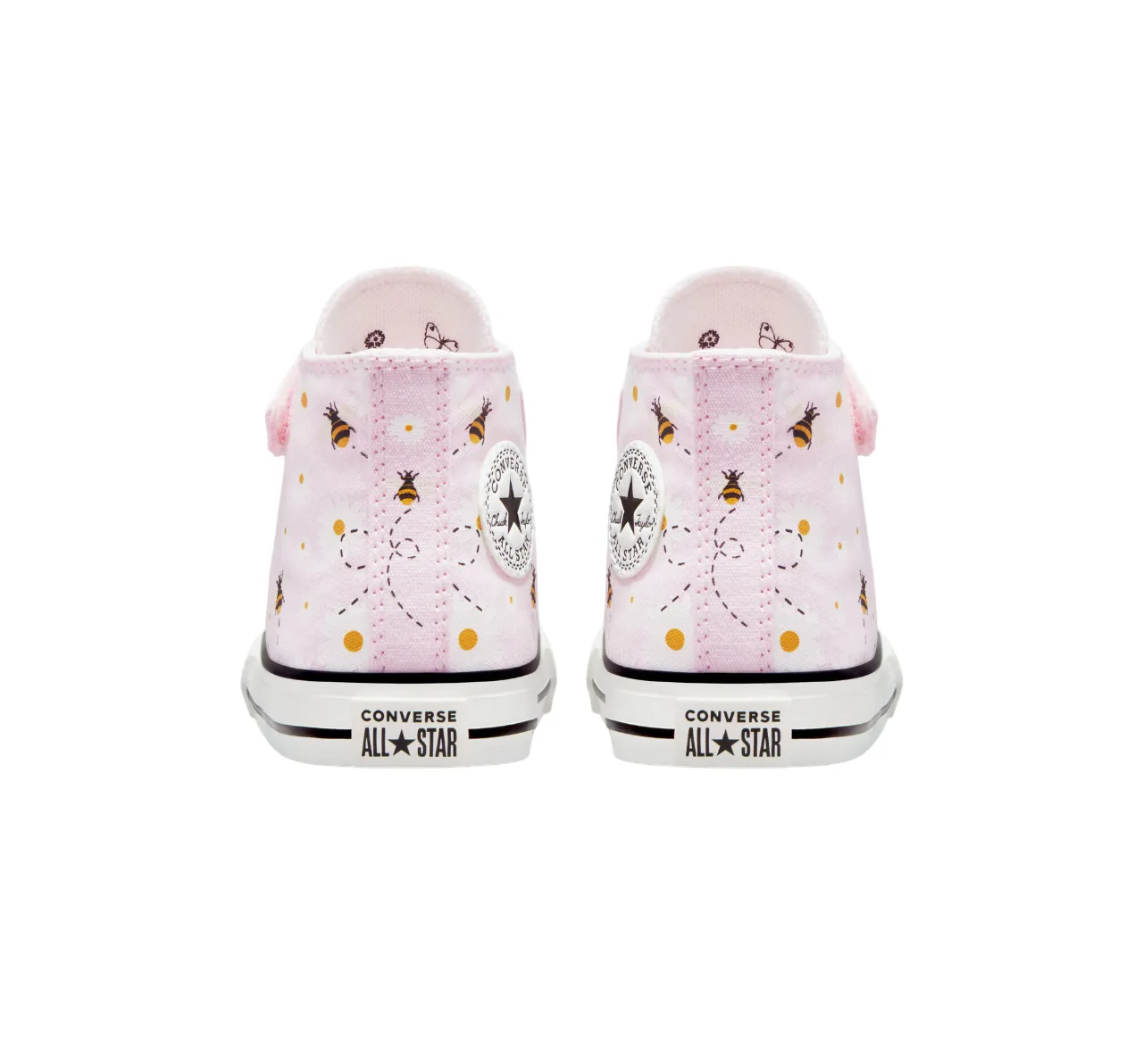 Converse Chuck Taylor All Star Easy-On Bees A01620C pink white black high canvas shoe 