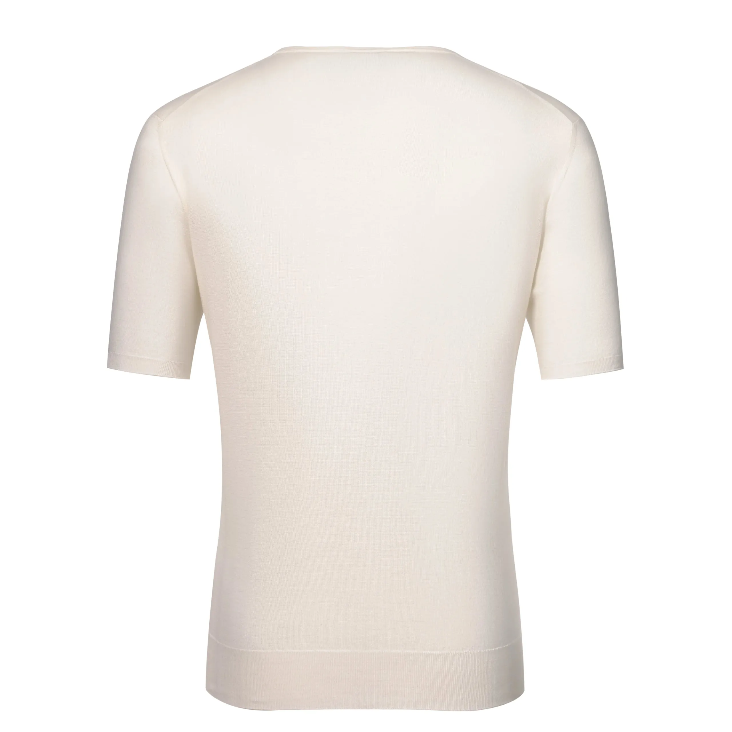 Cotton-Cashmere Blend T-Shirt in White