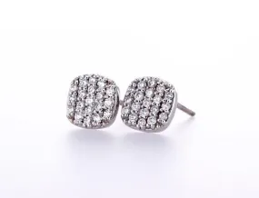 Cushion Shape Cluster Earring (0.50Ctw)