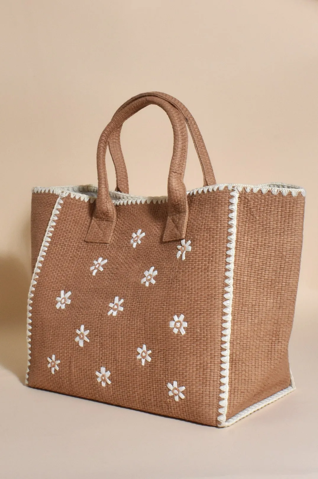 Daisy Tote Camel