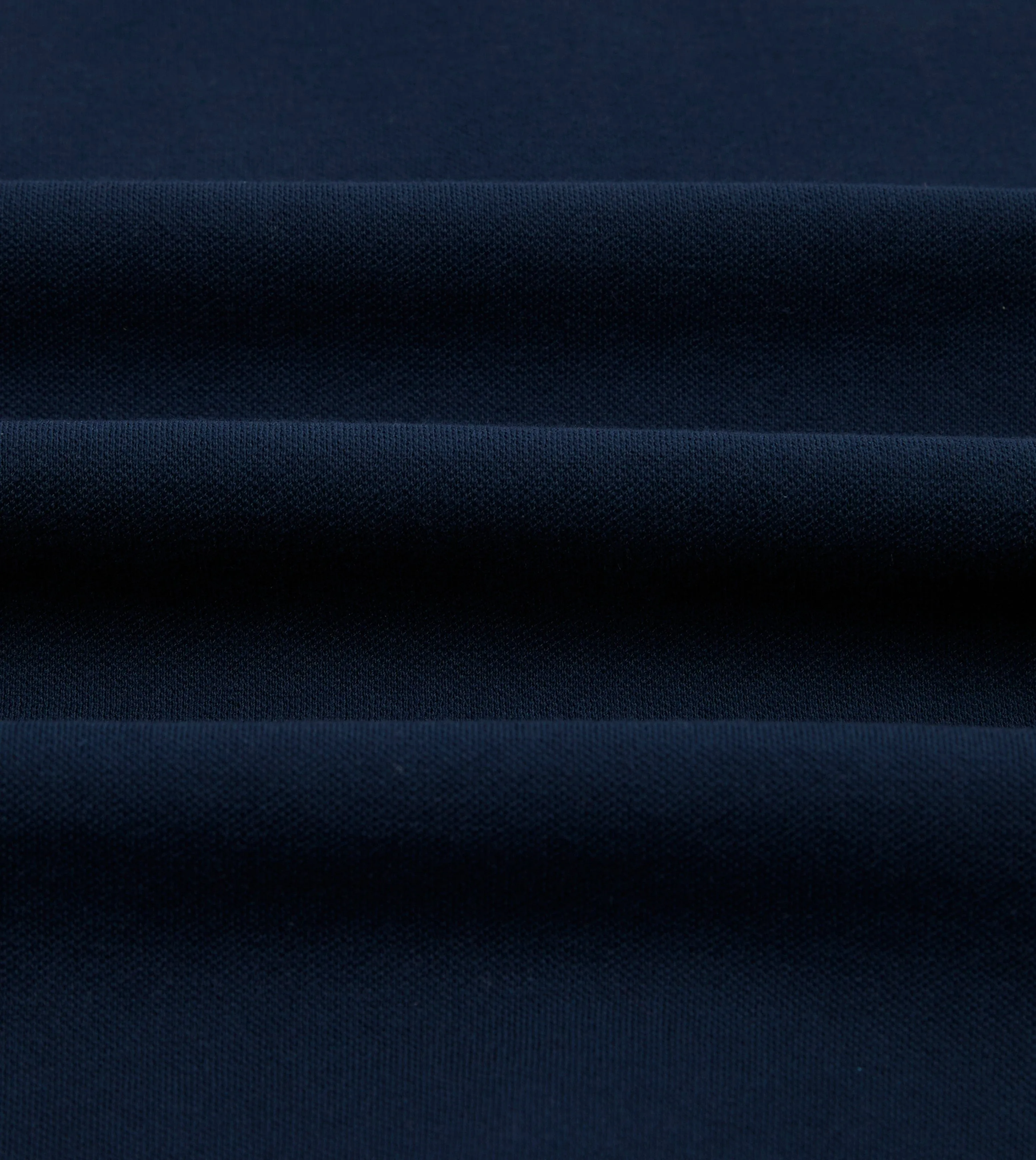 Dark Navy Piqué Cotton Polo Shirt