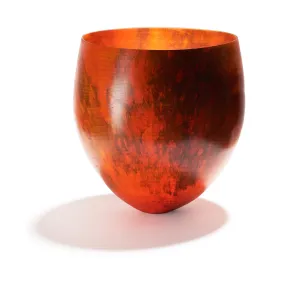 Dark Orange Sycamore Vessel