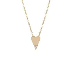 Diamond Dipped Heart Necklace