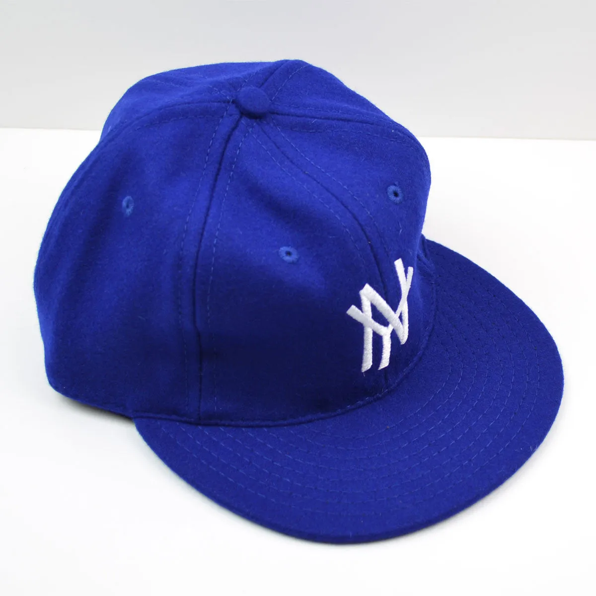 Ebbets - New York Mammoths Cap (Adjustable Wool Flannel) - Royal Blue