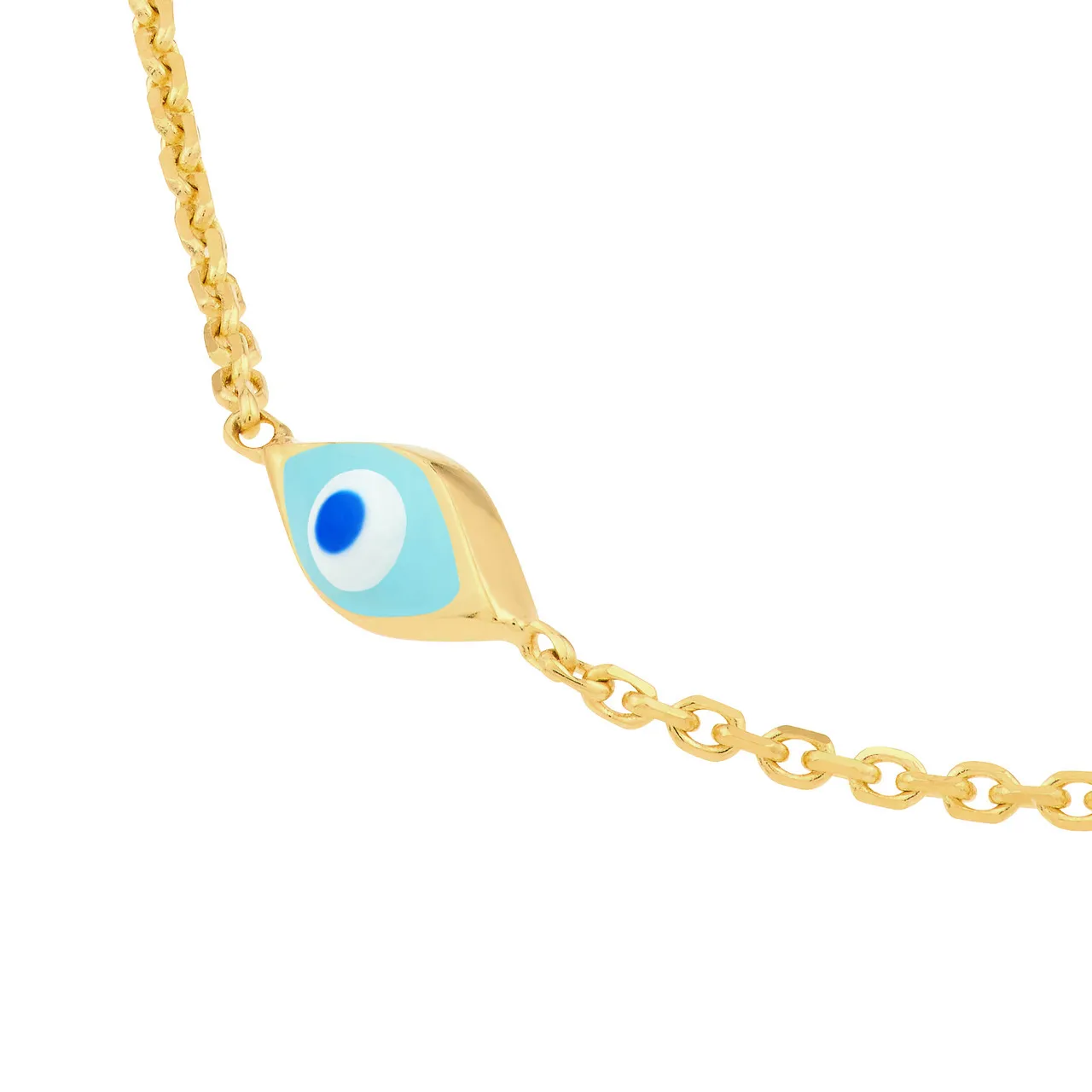 Enamel Evil Eye Necklace