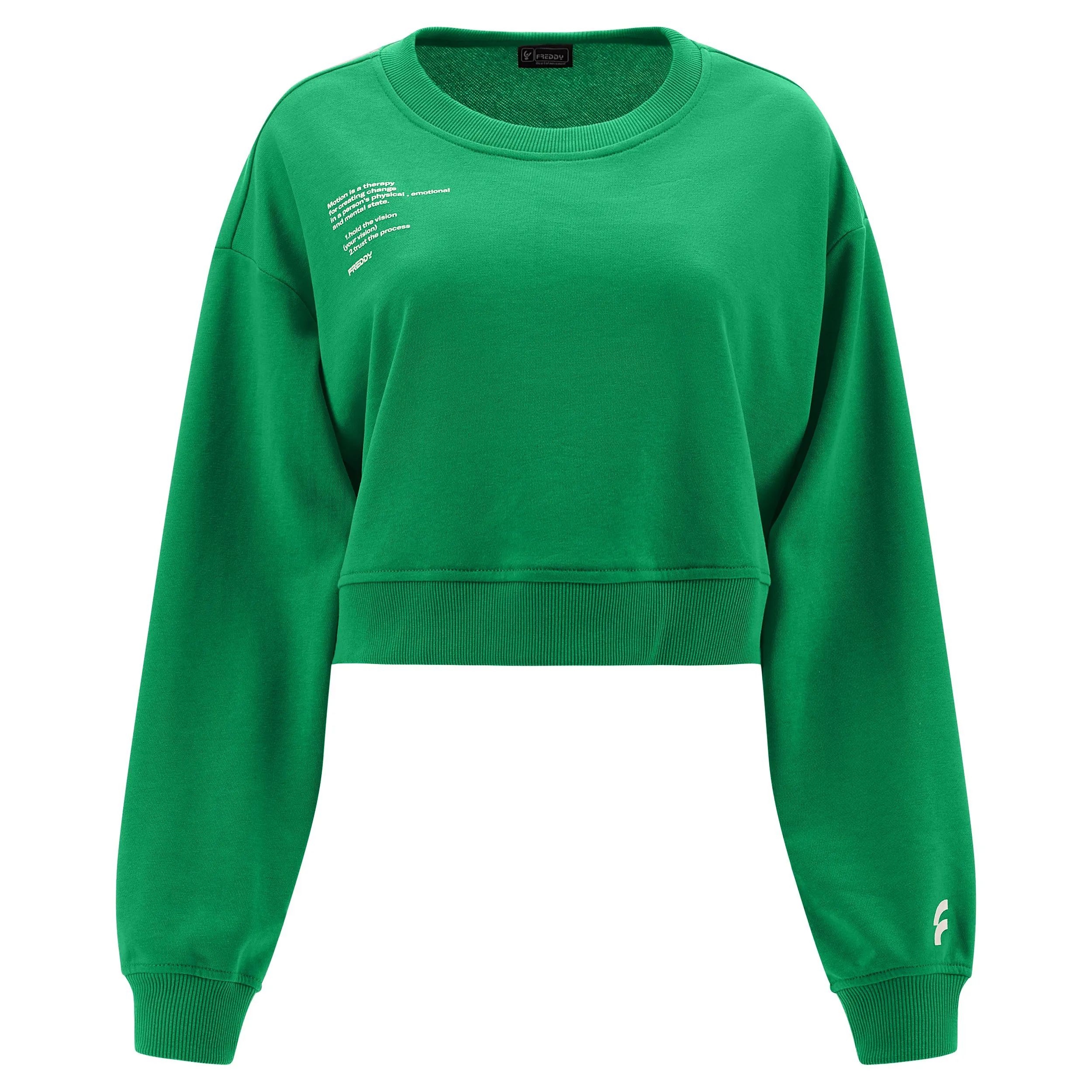 Freddy short women's lightweight sweatshirt S3WGZS1 V87 green 