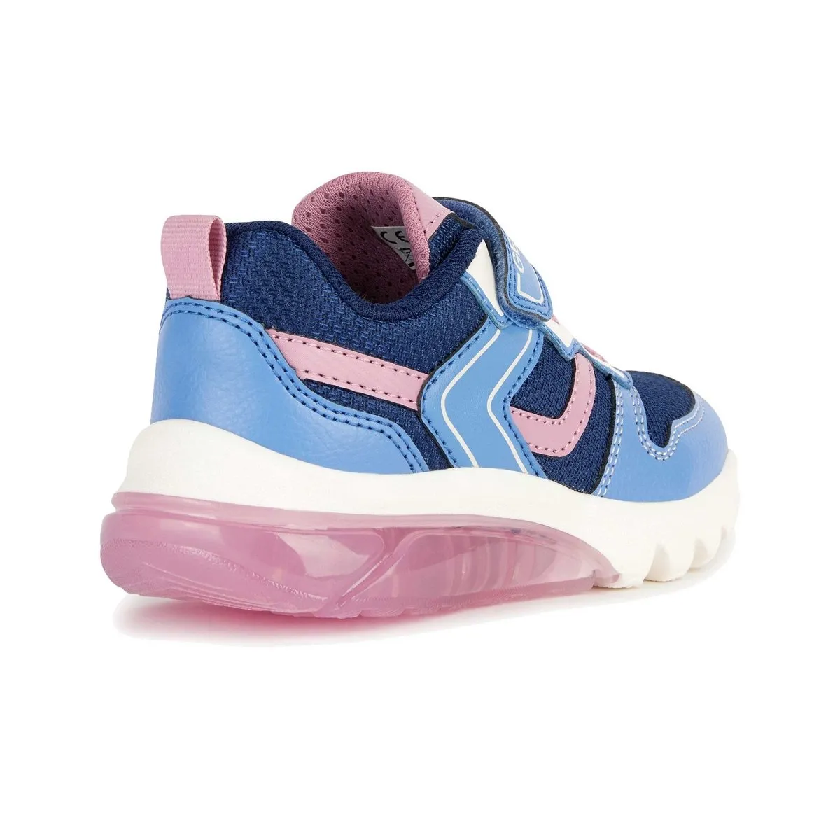 Geox Girl's (Sizes 28-32) Ciberdon Navy/Pink Lite Up