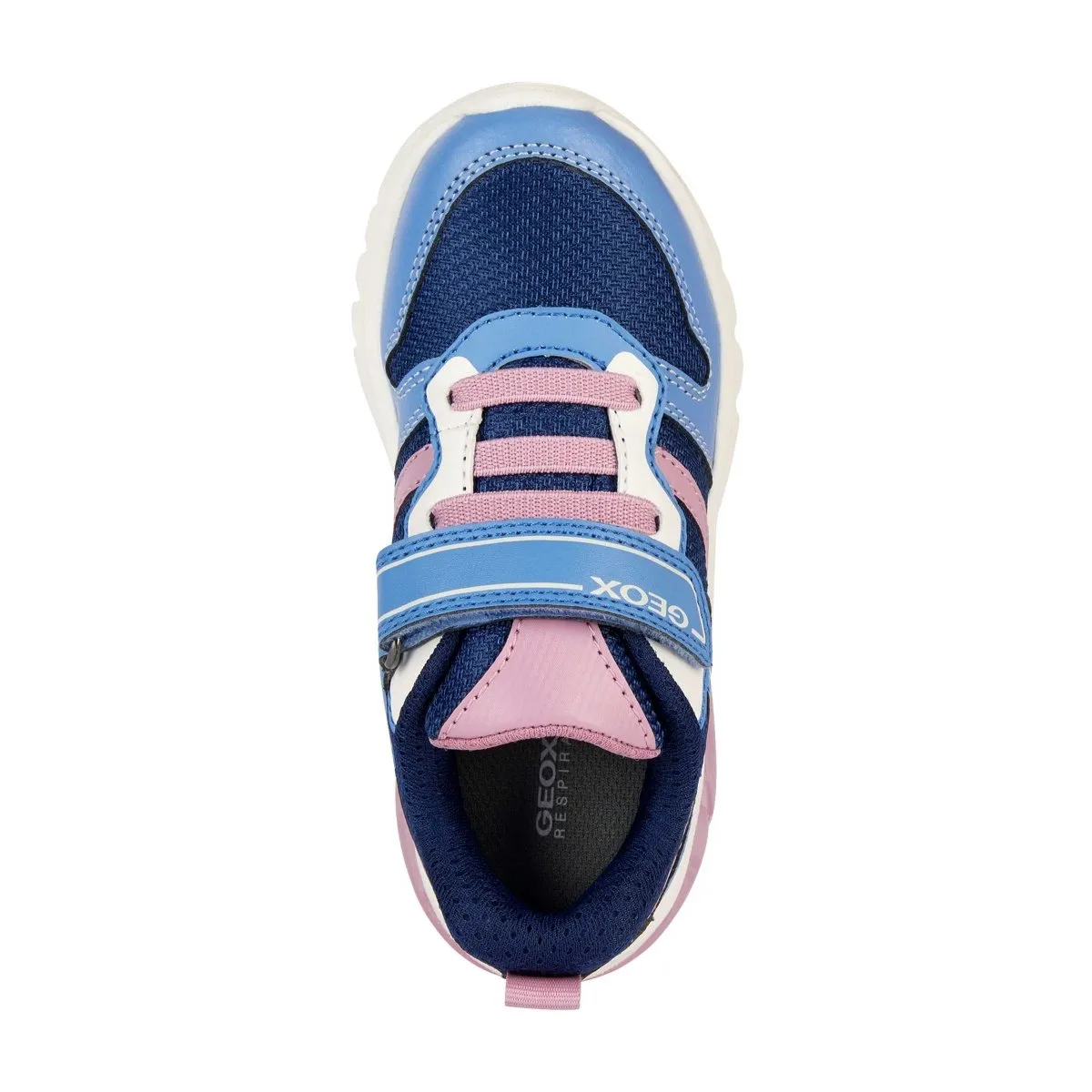 Geox Girl's (Sizes 28-32) Ciberdon Navy/Pink Lite Up