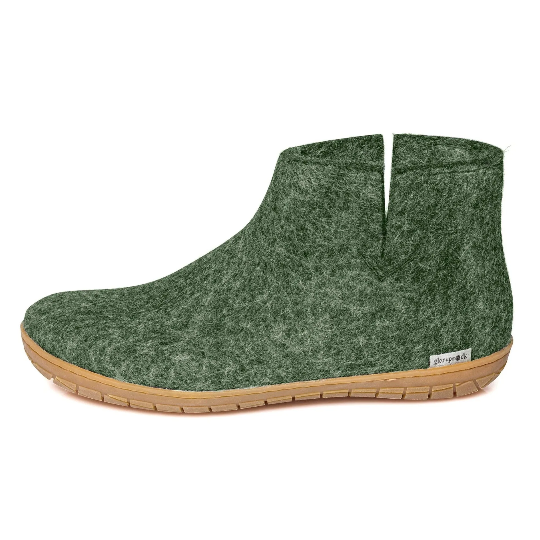 Glerups Slipper - Ankle Boot Cut (Natural Rubber Sole)