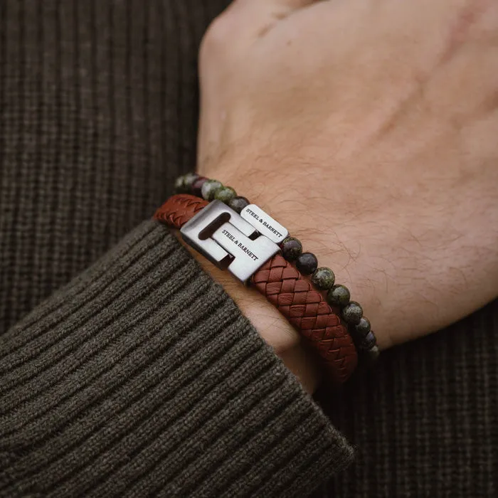 Harrison Nappa Leather Bracelet Peanut