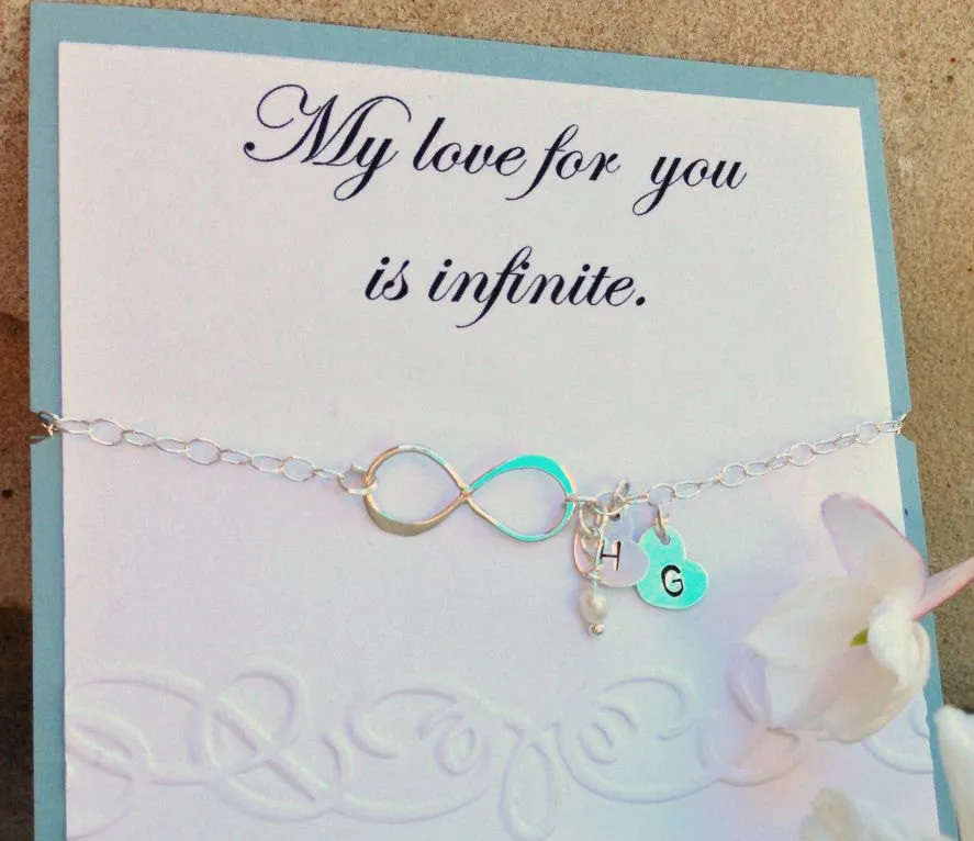 Infinity bracelet,will you be my maid of honor,mother daughter bracelet, best friend bracelet, maid of honor bracelet, sister