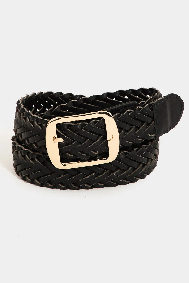 Karsyn Braided Belt, Black