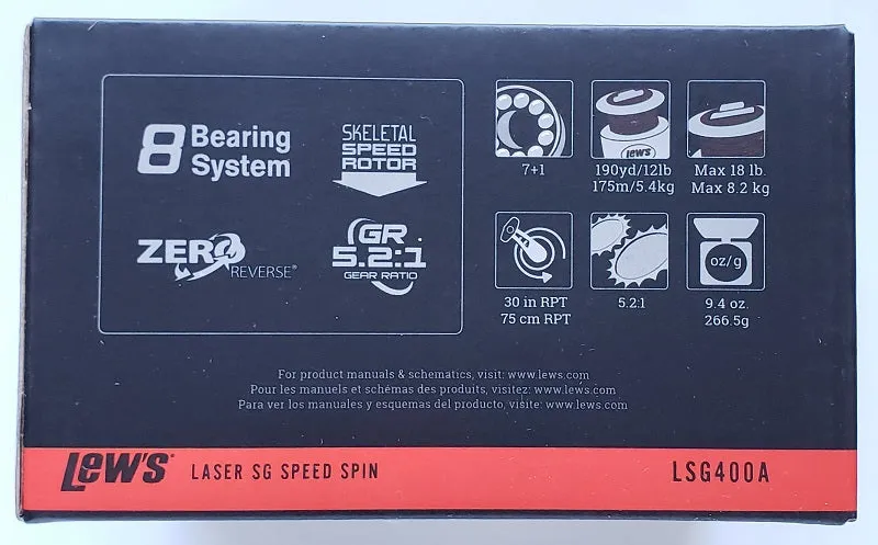 Lew's Laser SG Speed Spin LSG400A