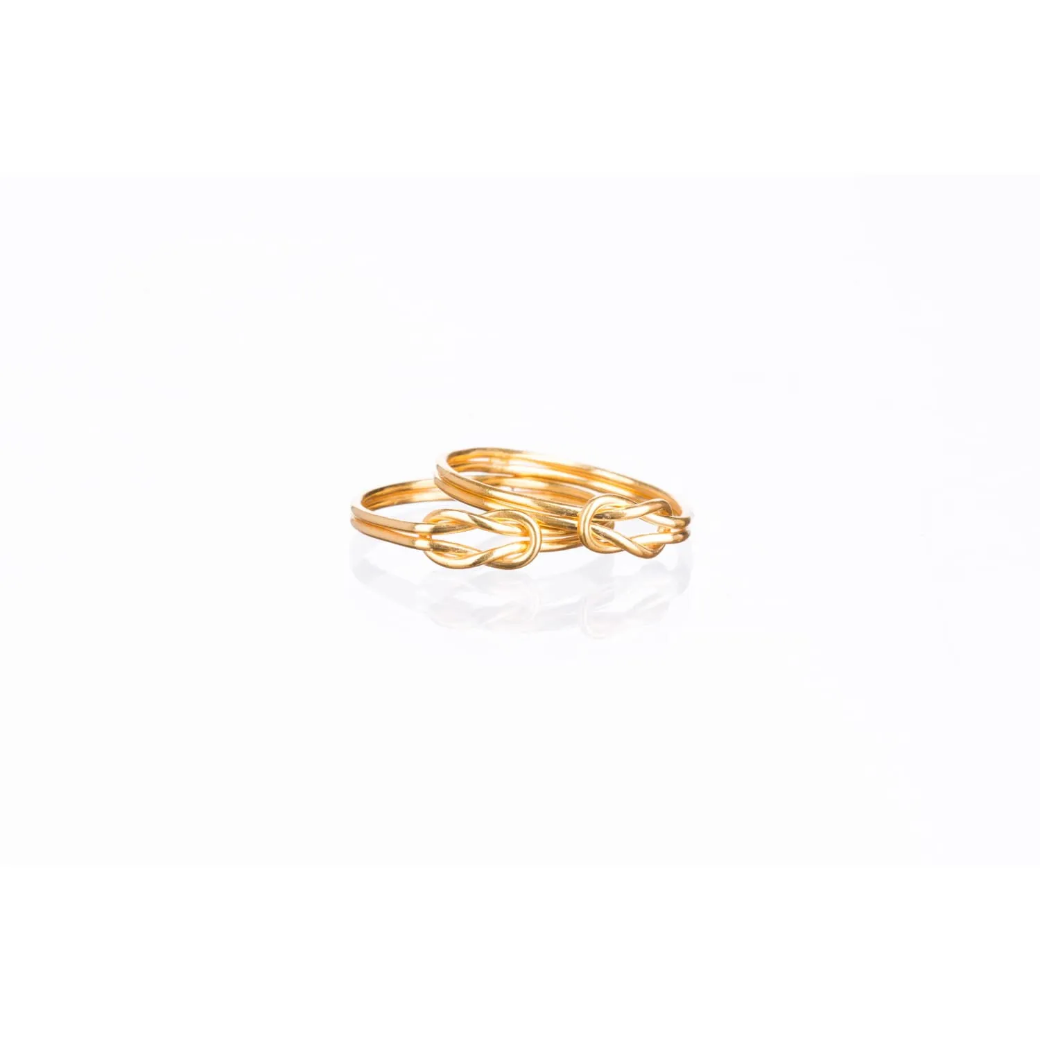 Long Love Knot Ring in Gold Fill