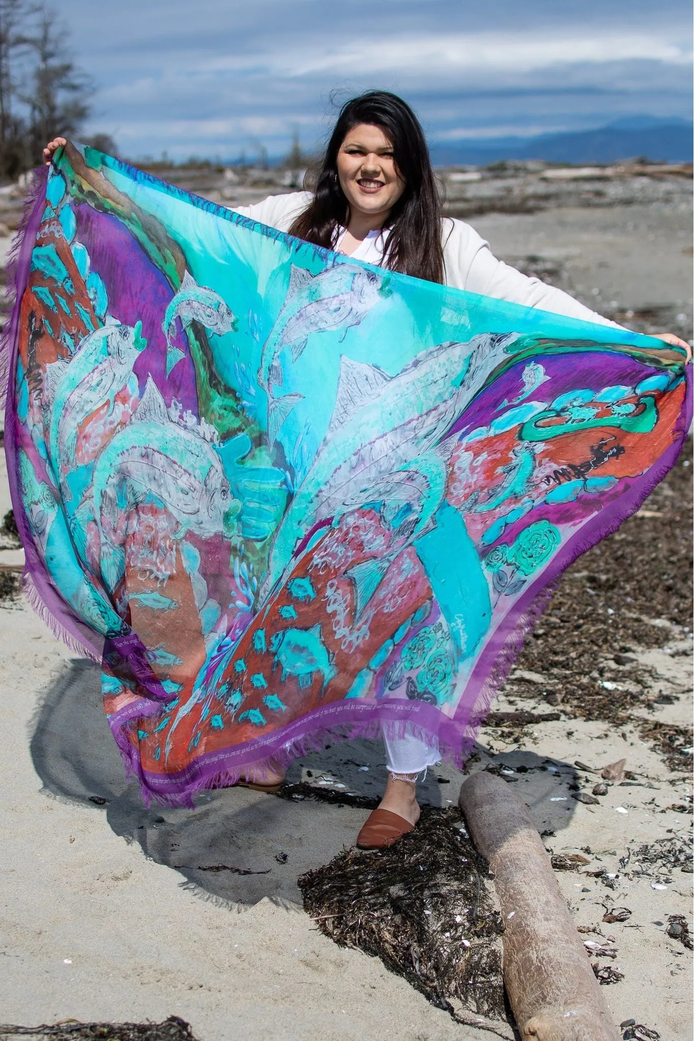 Love's Pure Light "Look at What Is in Your Hand" Silk Shawl - Style D-430