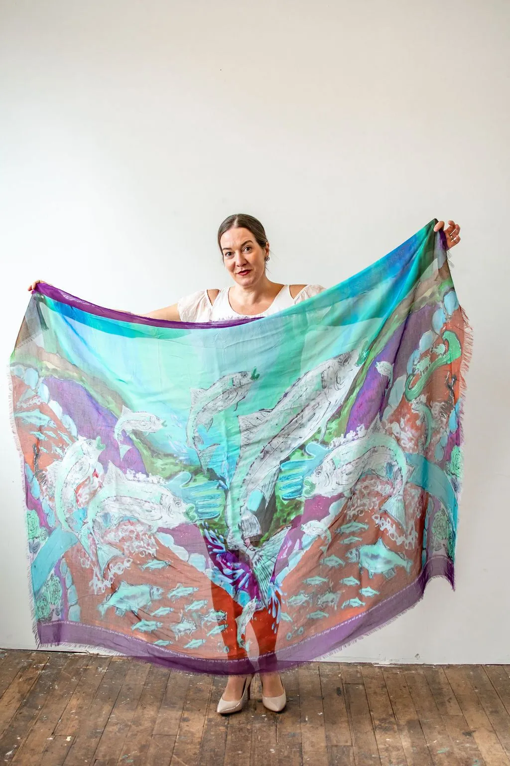 Love's Pure Light "Look at What Is in Your Hand" Silk Shawl - Style D-430