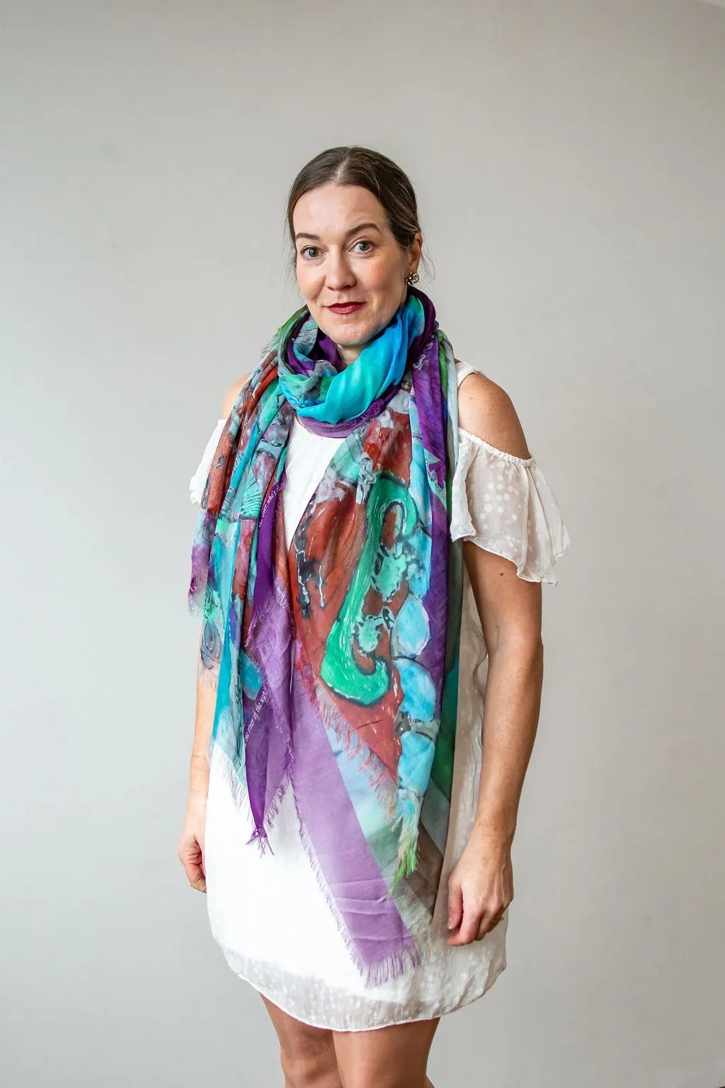 Love's Pure Light "Look at What Is in Your Hand" Silk Shawl - Style D-430