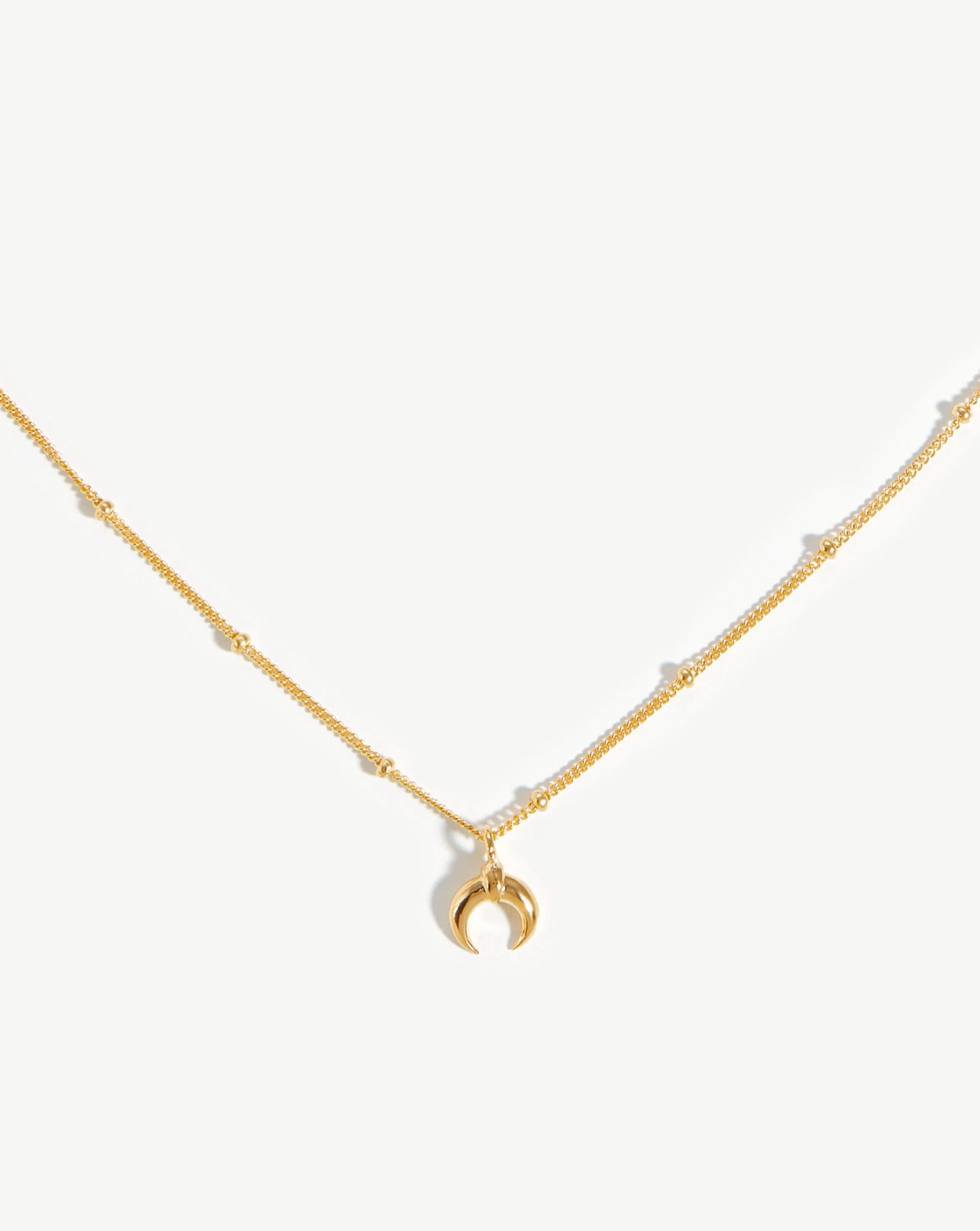 Lucy Williams Tiny Horn Choker | 18ct Gold Plated Vermeil